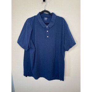 Bonobos Mens Standard Fit Blue‎ Polo Shirt 4XL Long 100% Cotton short sleeve